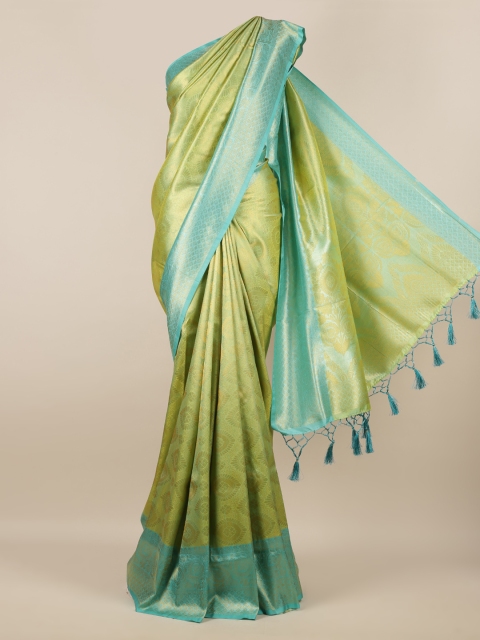 

Pothys Green Woven Design Jute Silk Saree