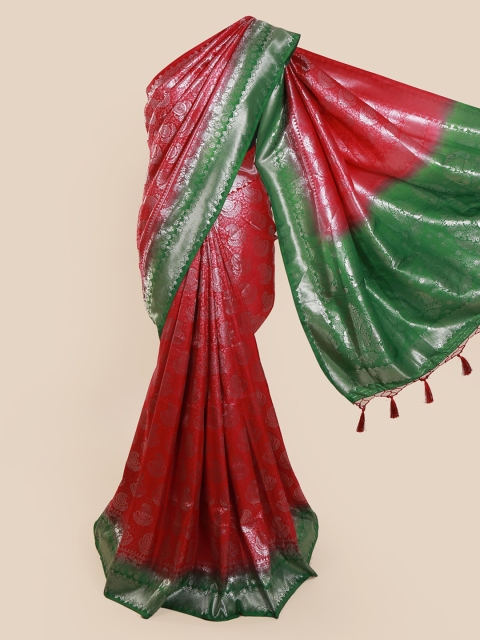 

Pothys Red Woven Design Banarasi Saree