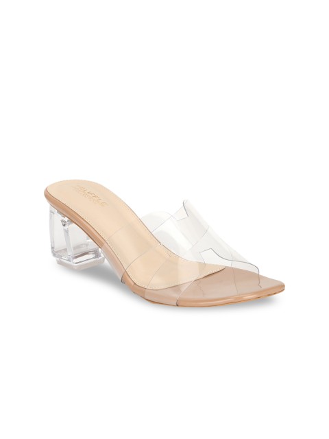 

Truffle Collection Women Nude-Coloured Solid Sandals