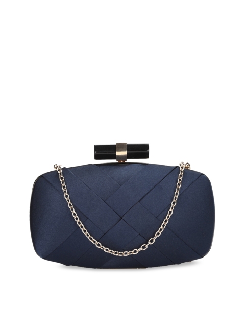 

Van Heusen Woman Navy Blue Solid Handheld Bag