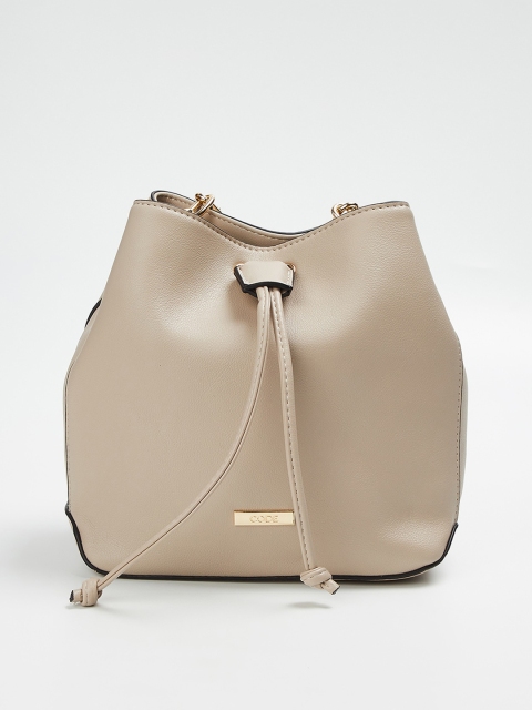 

CODE by Lifestyle Grey Solid Handheld Bag
