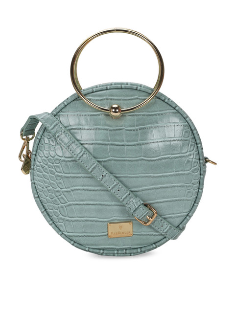 

Van Heusen Blue Textured Handheld Bag
