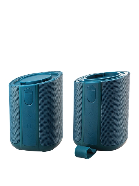 

iball Teal Blue Portable Musi Twins Bluetooth Speaker