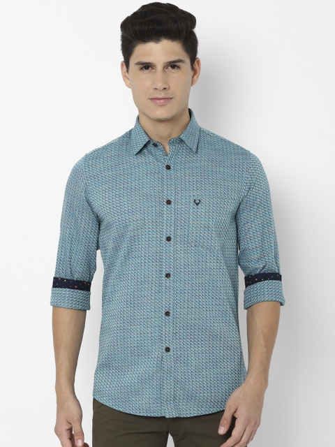 

Allen Solly Men Blue Slim Fit Checked Casual Shirt