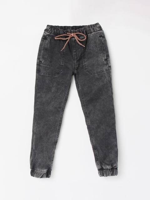 

max Boys Black Joggers Trousers