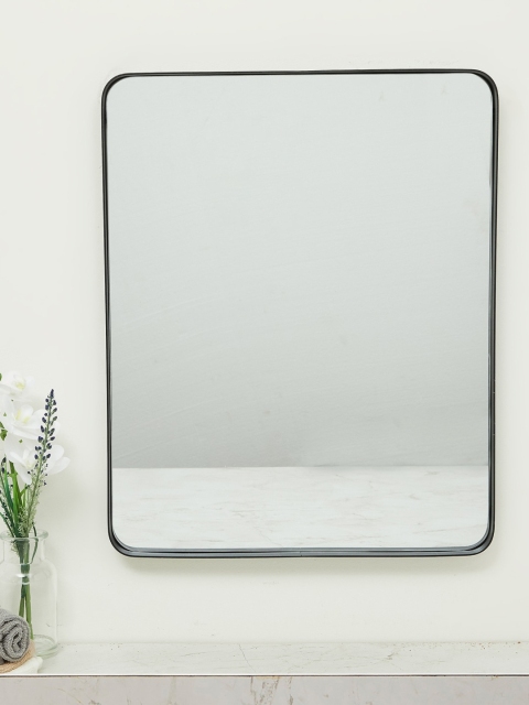 

Home Centre Transparent & Black Orion Ella Mirror with Metal Frame