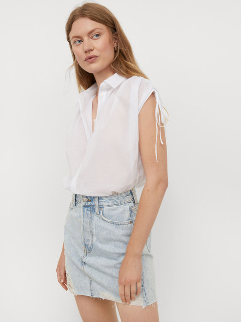

H&M Blue Denim Skirt