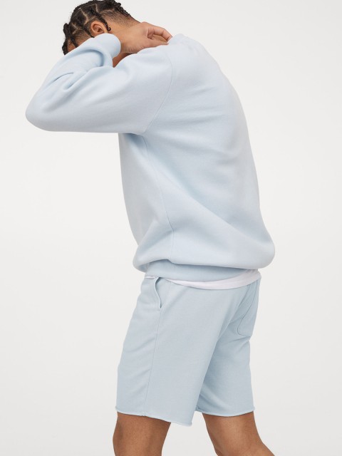 

H&M Men Blue Regular Fit Sweatshirt Shorts