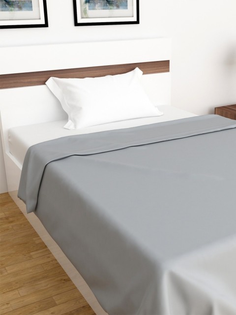 

Home Centre Grey Solid AC Room 210 GSM Single Bed Blanket