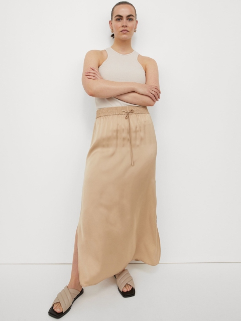 

H&M Women Beige Ribbed Modal Vest Top