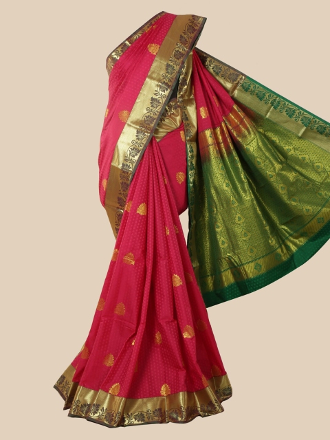 

Pothys Pink Woven Design Silk Blend Saree