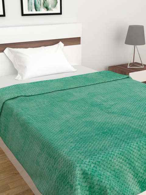 

Home Centre Green Solid AC Room 260 GSM Single Bed Blanket