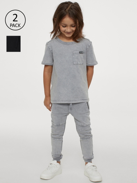

H&M Boys 2-pack joggers, Black