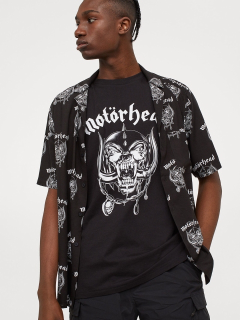 

HM Mens Black Printed vest top