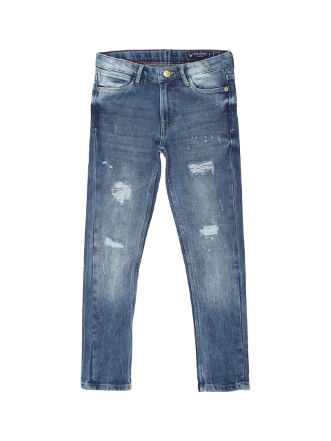 

Allen Solly Junior Boys Blue Skinny Fit Mildly Distressed Heavy Fade Jeans