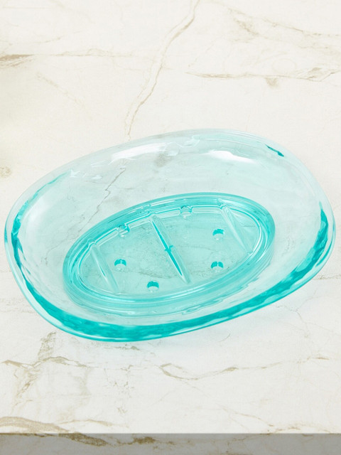 

Home Centre Turquoise Blue Solid Soap Dish