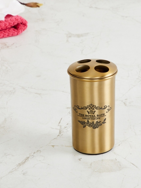 

Home Centre Gold-Toned & Black Hamilton Royal Printed Toothbrush Holder