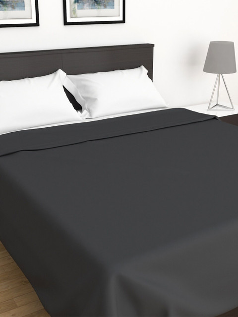 

Home Centre Grey Solid AC Room 110 GSM Single Bed Blanket