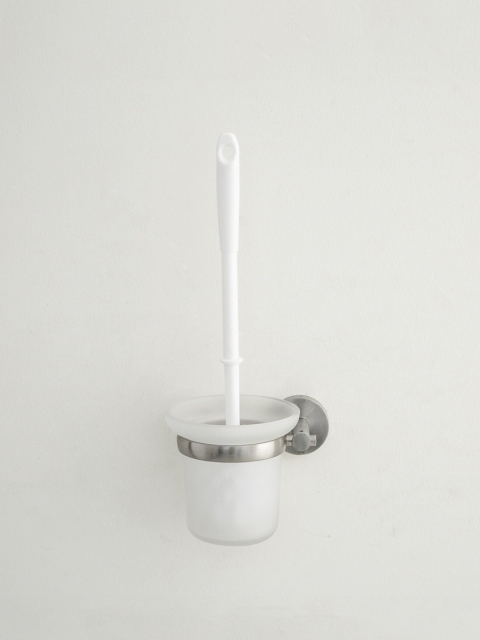 

Home Centre Transparent Solid Glass Orion Wall Mounted Toilet Brush Holder