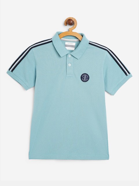 

Octave Boys Blue Polo Collar Cotton T-shirt