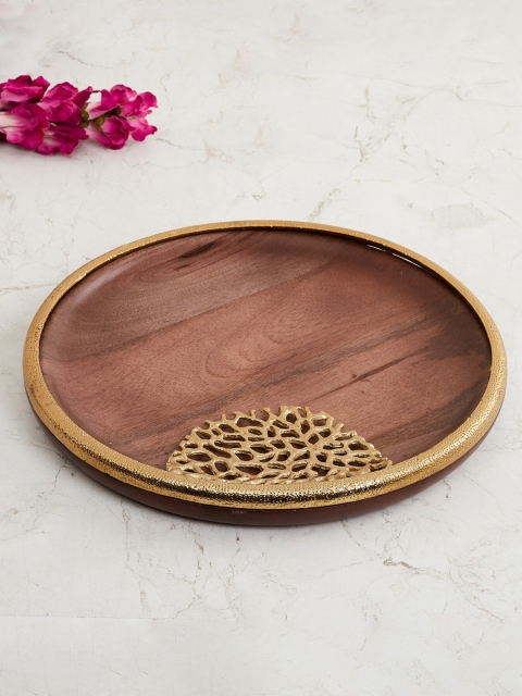 

Home Centre Brown Splendid HS Solid Wooden Platter