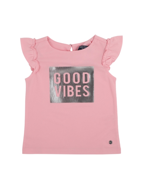 

Allen Solly Junior Pink Printed Regular Top