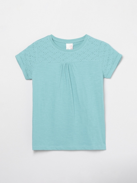 

max Blue Regular Top