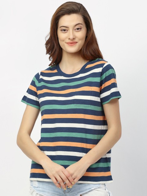 

Rigo Multicoloured Striped Regular Top, Multi