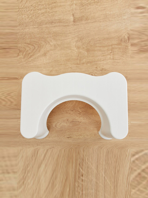 

Home Centre White Solid Toilet Stool