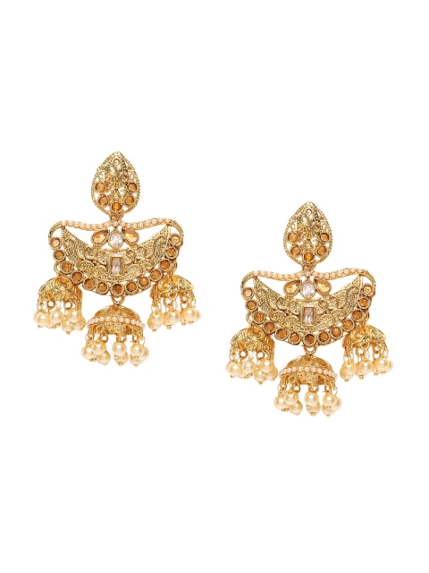 

PANASH Gold-Plated Dome Shaped Jhumkas