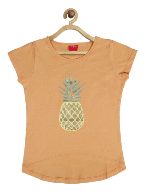 

Tiny Girl Peach Regular Top