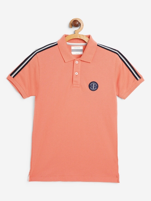 

Octave Boys Orange Polo Collar Applique T-shirt