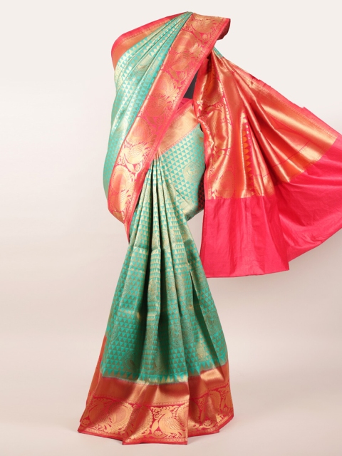 

Pothys Blue Woven Design Pure Silk Saree
