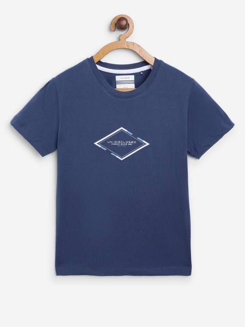 

Octave Boys Blue Printed T-shirt
