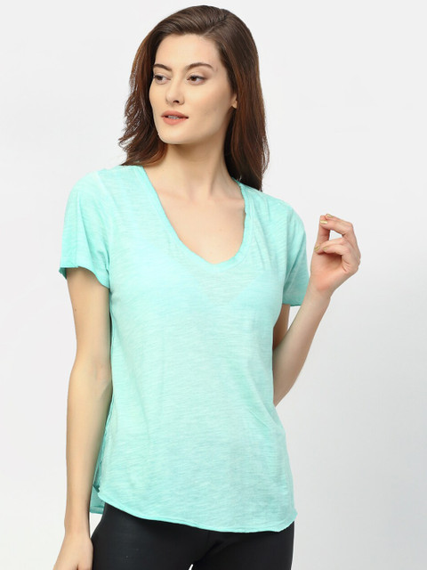 

Rigo Blue Solid Regular Top