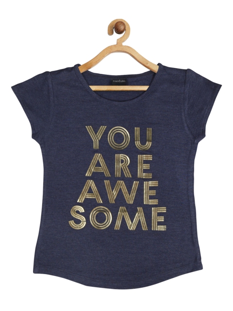 

Tiny Girl Girls Navy Blue Regular Top