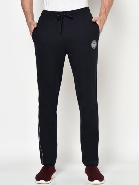 

Octave Men Navy Blue Solid Cotton Track Pants
