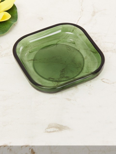 

Home Centre Green Solid Wilderness Glass Soap Dish