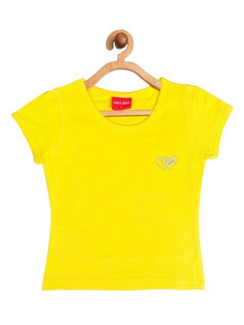 

Tiny Girl Yellow Solid Regular Top
