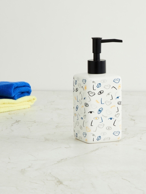 

Home Centre White & Black Printed Medley Urban Chic Mellisa Soap Dispenser