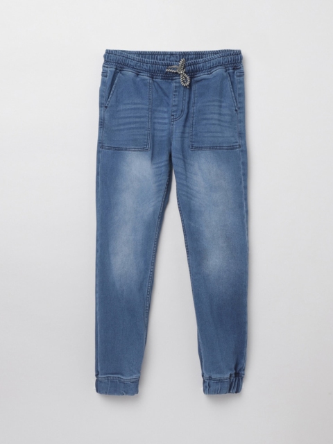 

max Boys Blue Low Distress Heavy Fade Jeans