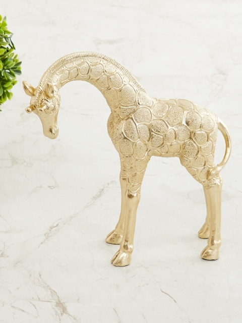 

Home Centre Gold-Toned Splendid Textured Ceramic Giraffe Figurine Showpiece