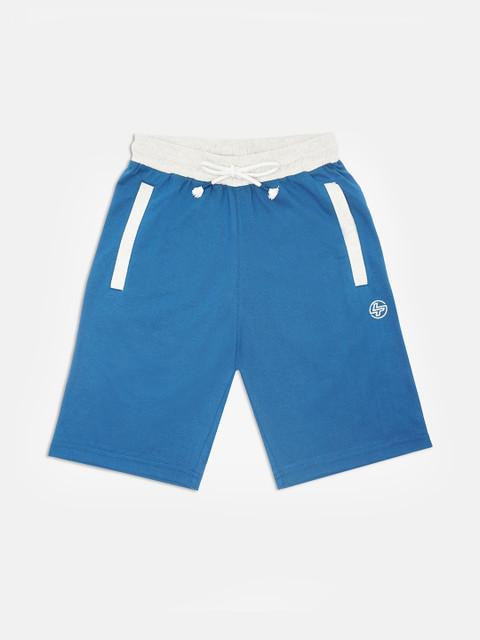 

Lil Tomatoes Boys Blue Solid Regular Fit Regular Shorts