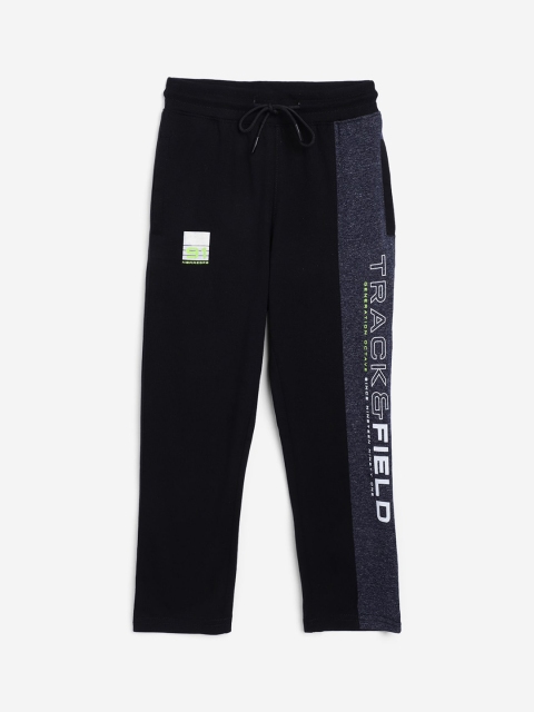 

Octave Boys Black & Grey Colourblocked Cotton Track Pants