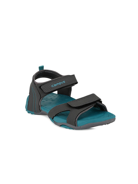 

Campus Unisex Kids Grey & Turquoise Blue Sports Sandals