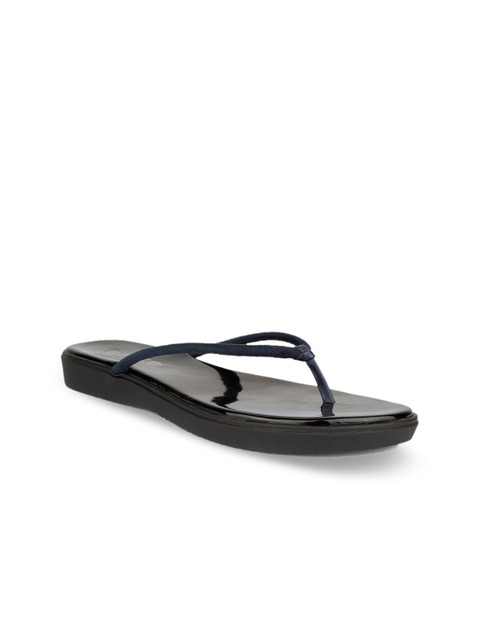 

SOLES Women Navy Blue Thong Flip-Flops