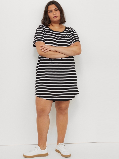

H&M+ Women Black Modal Blend Dress