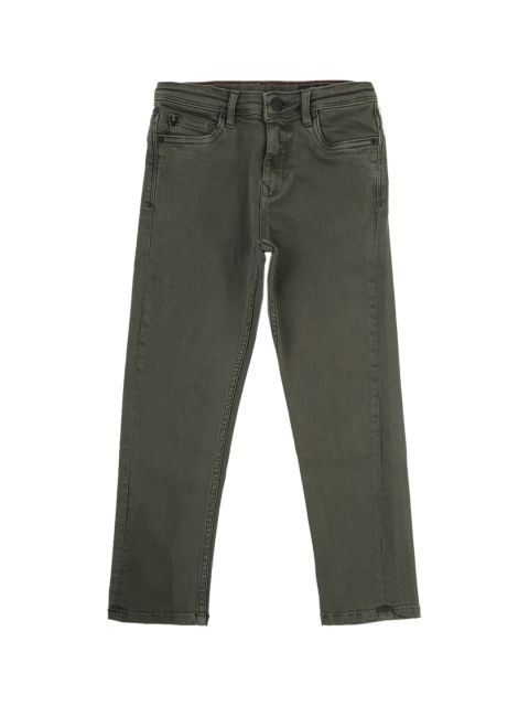 

Allen Solly Junior Boys Olive Slim Fit Cotton Jeans