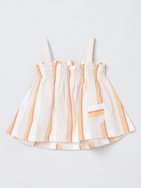 

max Multicoloured Striped A-Line Top, Multi