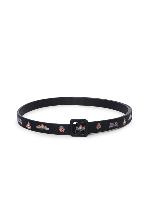 

Forever Glam by Pantaloons Women Black & Pink Printed Belt